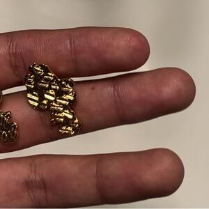 14K GOLDEN NUGGET EARRINGS